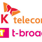 SK Telecom logo; t-broad logo