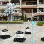 Woowa Brothers installs its improved delivery robots "Dilly Drive" at the Gwanggyo Alley Way complex, paving the way to a new era of food delivery service