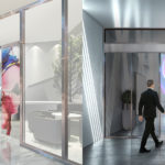 LG Electronics and ASSA ABLOY Entrance Systems to develop transparent OLED automatic doors. / photo courtesy of LG Electronics