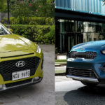 Hyundai Kia Automotive Group sells over 300,000 units of environment-friendly vehicles such as all-electric and hybrid models in international markets. photo shows Hyundai's Kona and Kia's Niro.