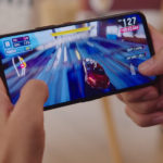 Photo capture of ASUS ROG phone 5 equipped with Samsung Display's 6.78-inch OLED from ASUS' YouTube Channel